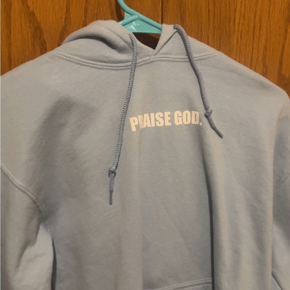 Praise God Blue Hoodie
